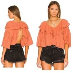 FREE PEOPLE | Zuri Blouse in Ginger Spice